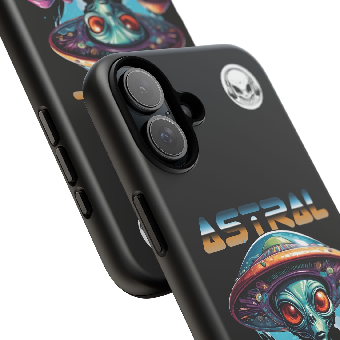 Astral Connection Phone Case - Cosmic Alien Design, Durable Tough Cases for Sci-Fi Lovers