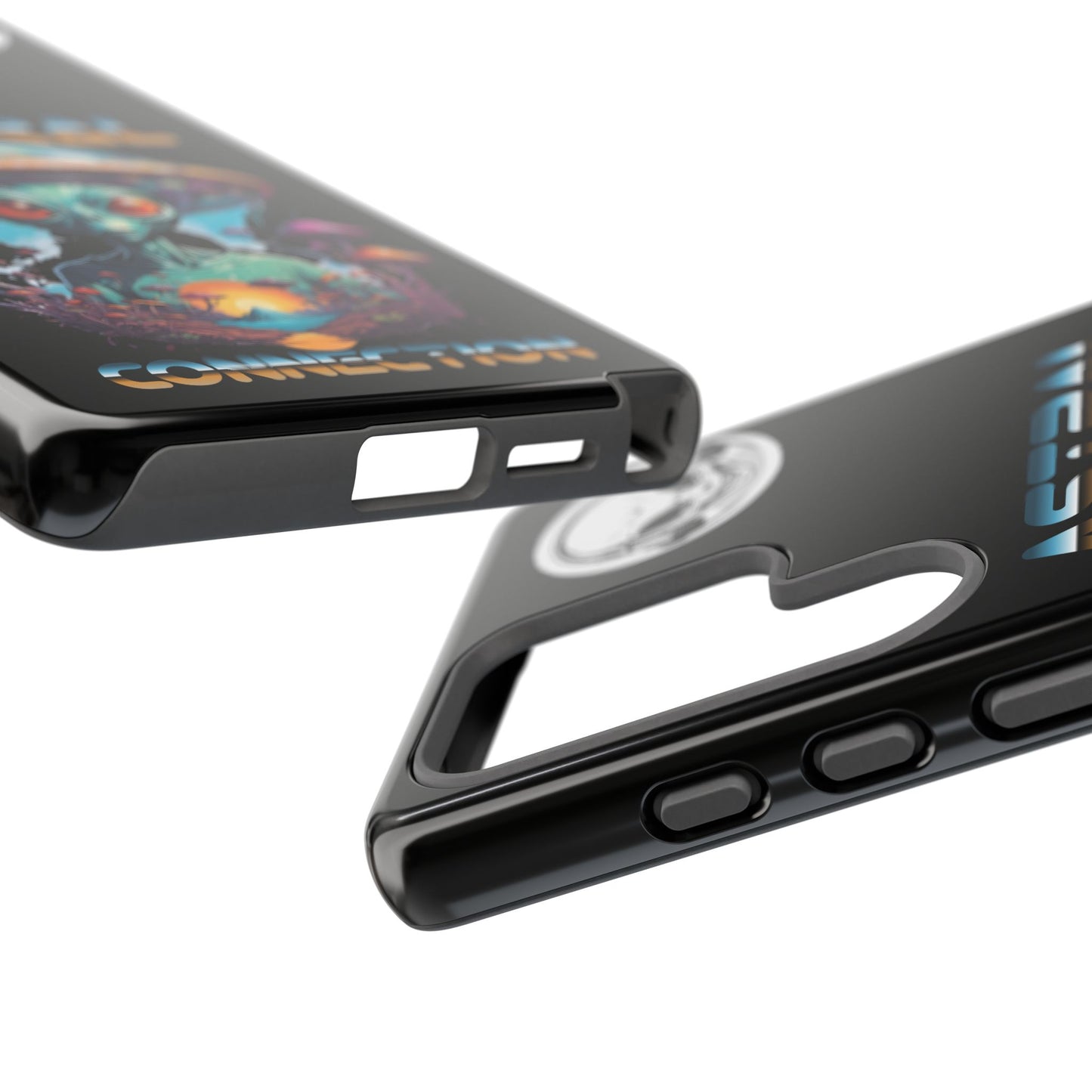 Astral Connection Phone Case - Cosmic Alien Design, Durable Tough Cases for Sci-Fi Lovers