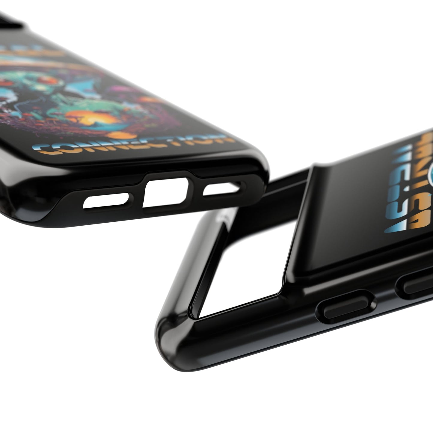 Astral Connection Phone Case - Cosmic Alien Design, Durable Tough Cases for Sci-Fi Lovers