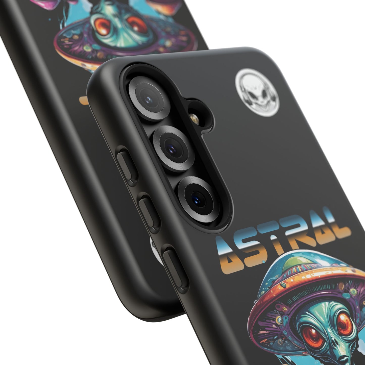 Astral Connection Phone Case - Cosmic Alien Design, Durable Tough Cases for Sci-Fi Lovers