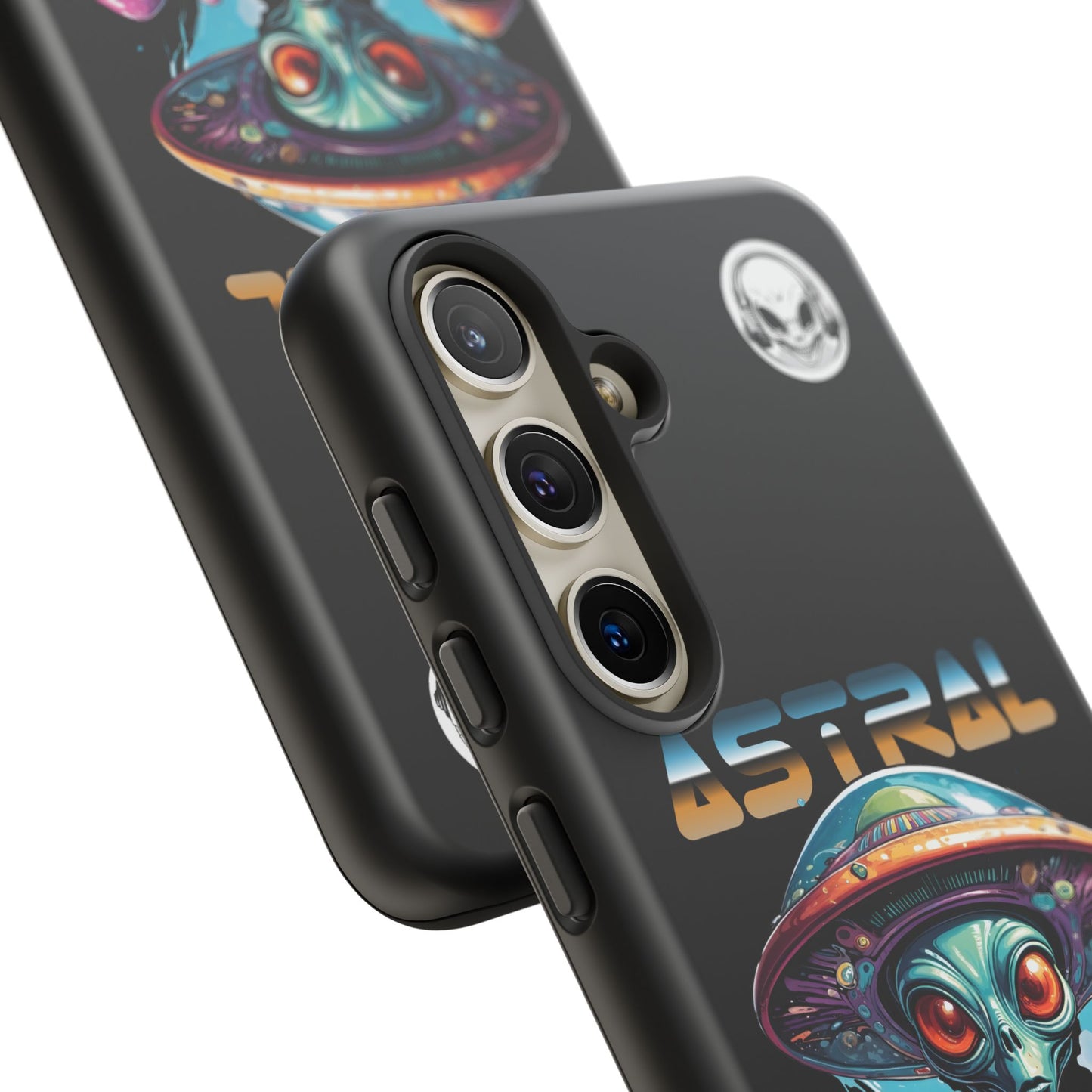 Astral Connection Phone Case - Cosmic Alien Design, Durable Tough Cases for Sci-Fi Lovers