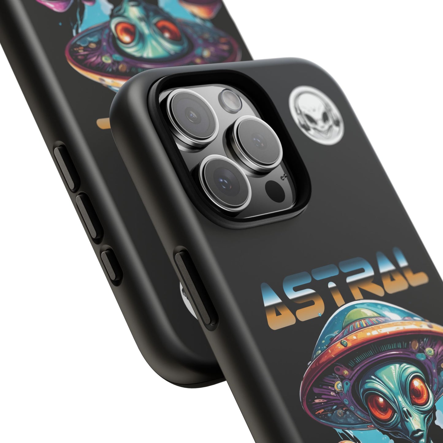 Astral Connection Phone Case - Cosmic Alien Design, Durable Tough Cases for Sci-Fi Lovers