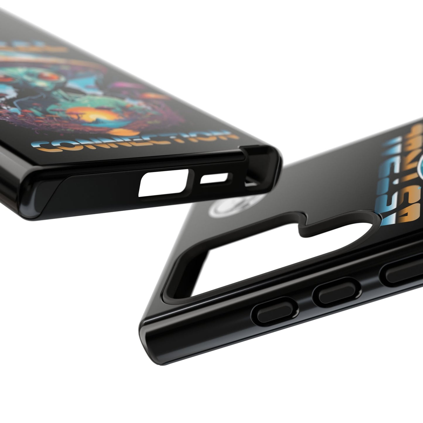 Astral Connection Phone Case - Cosmic Alien Design, Durable Tough Cases for Sci-Fi Lovers