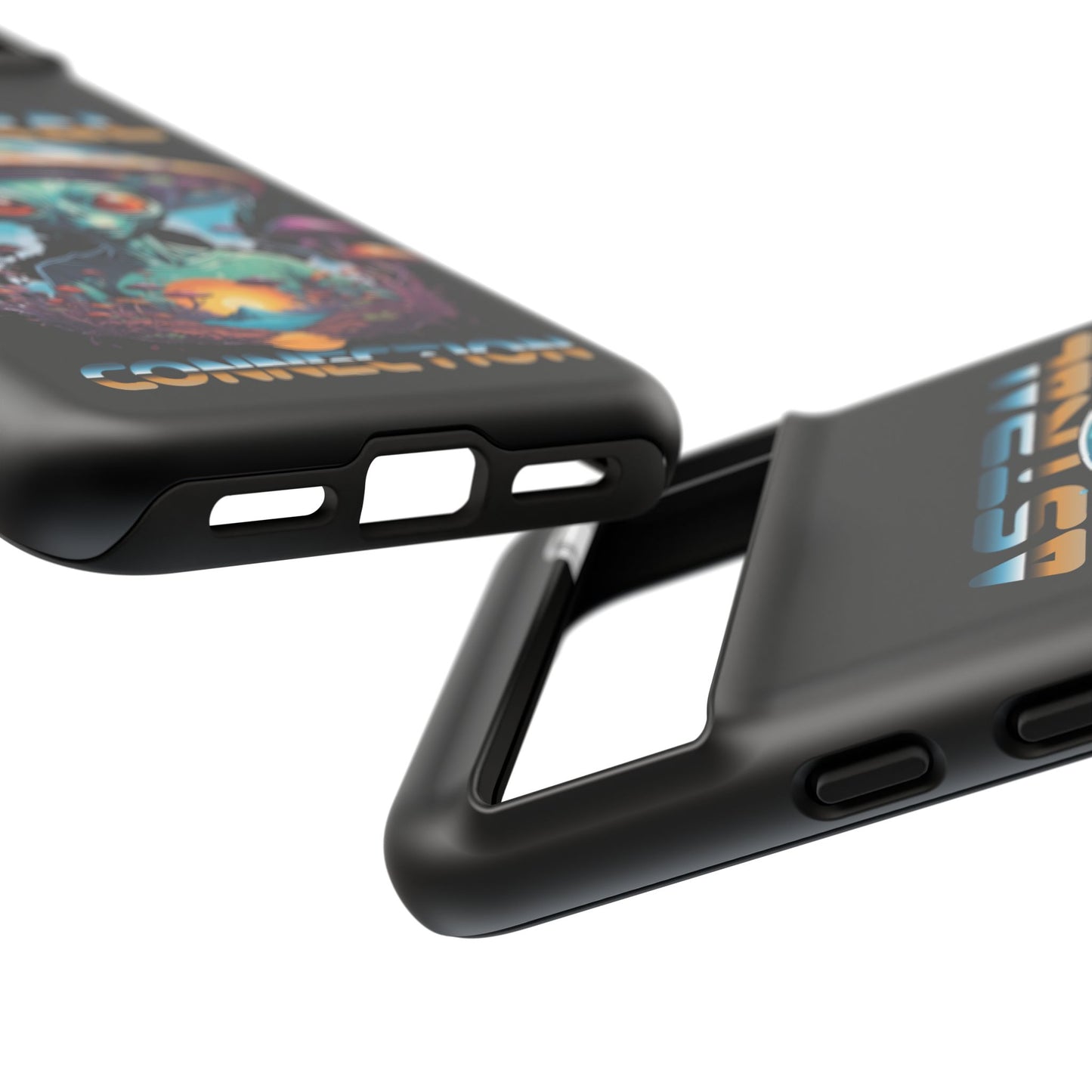 Astral Connection Phone Case - Cosmic Alien Design, Durable Tough Cases for Sci-Fi Lovers