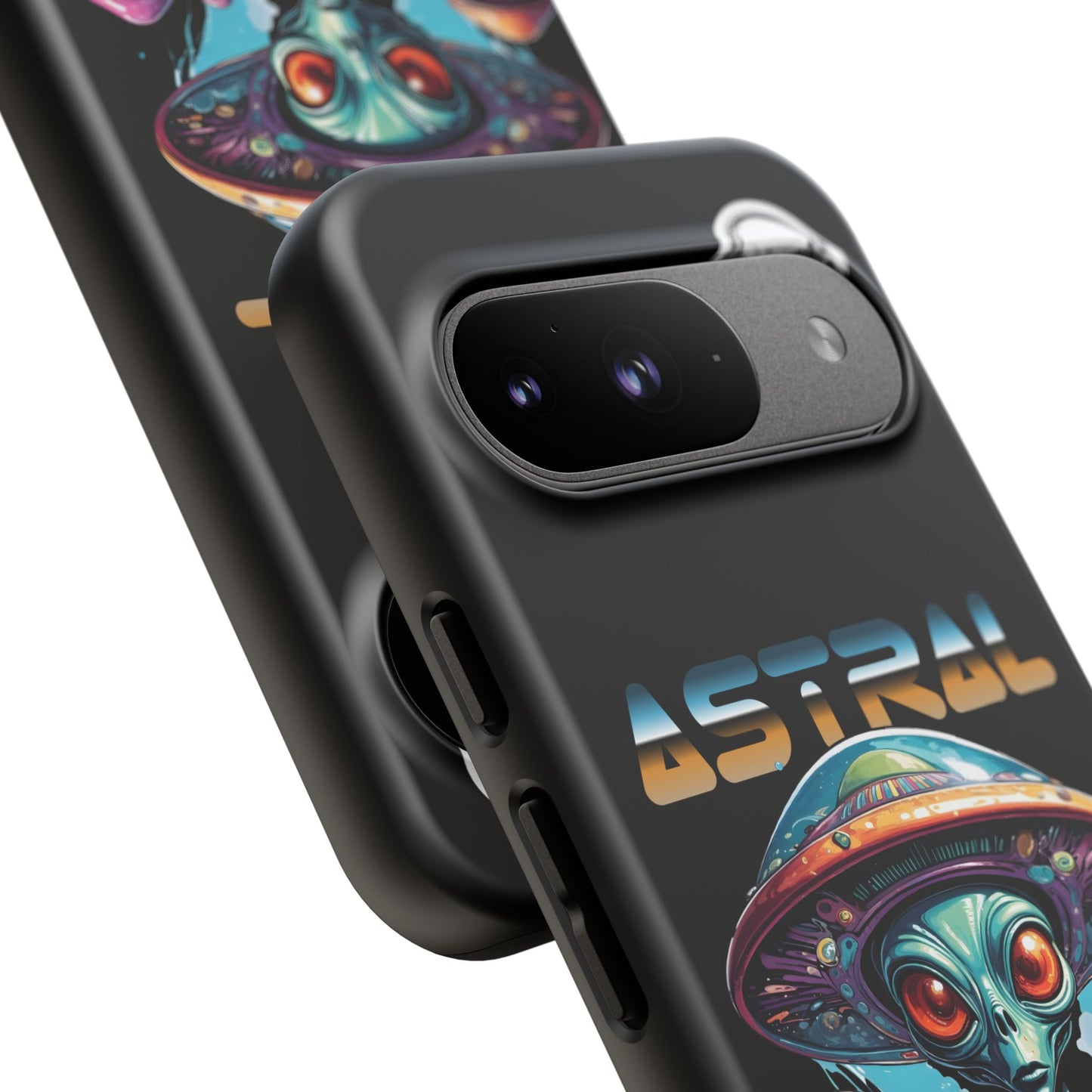 Astral Connection Phone Case - Cosmic Alien Design, Durable Tough Cases for Sci-Fi Lovers