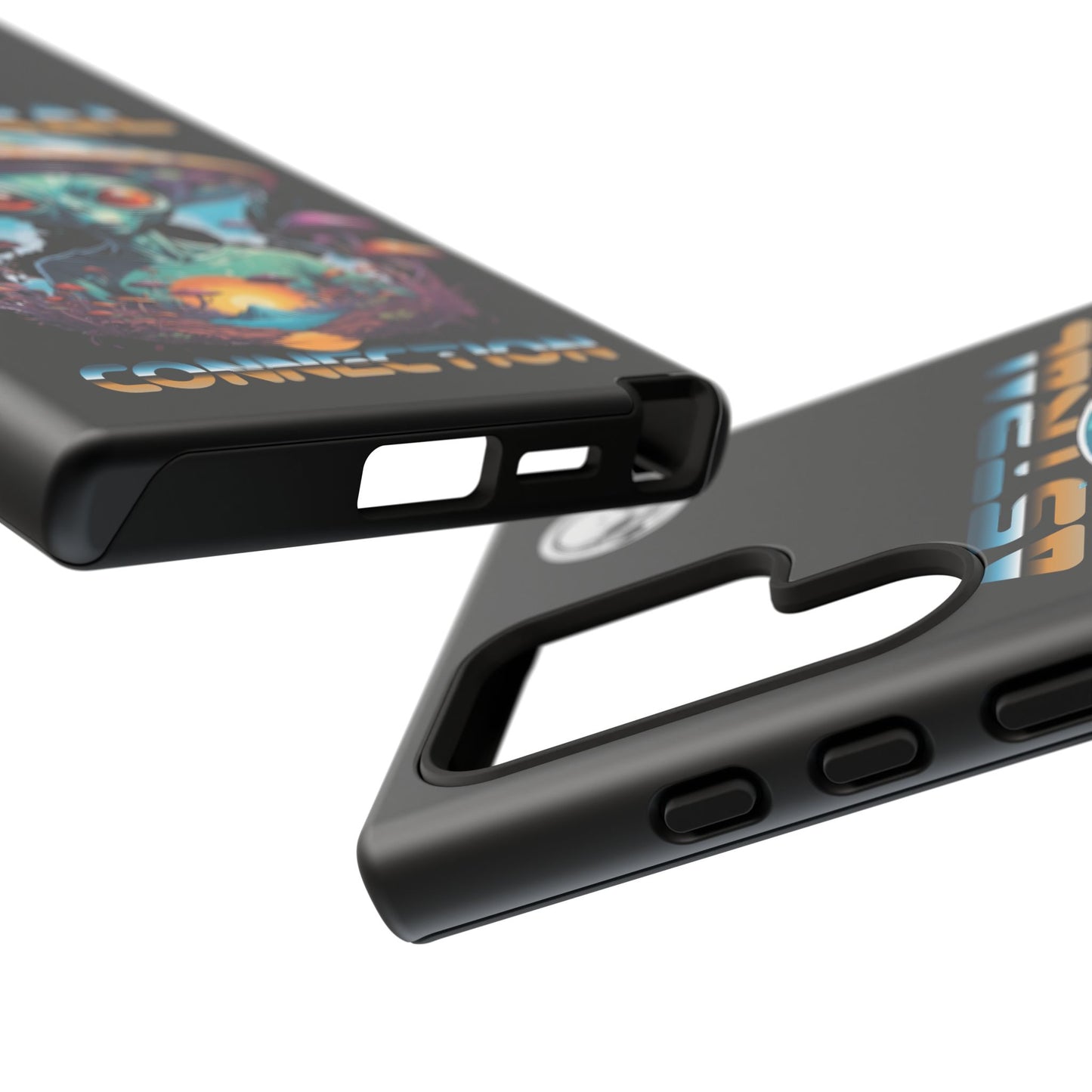 Astral Connection Phone Case - Cosmic Alien Design, Durable Tough Cases for Sci-Fi Lovers