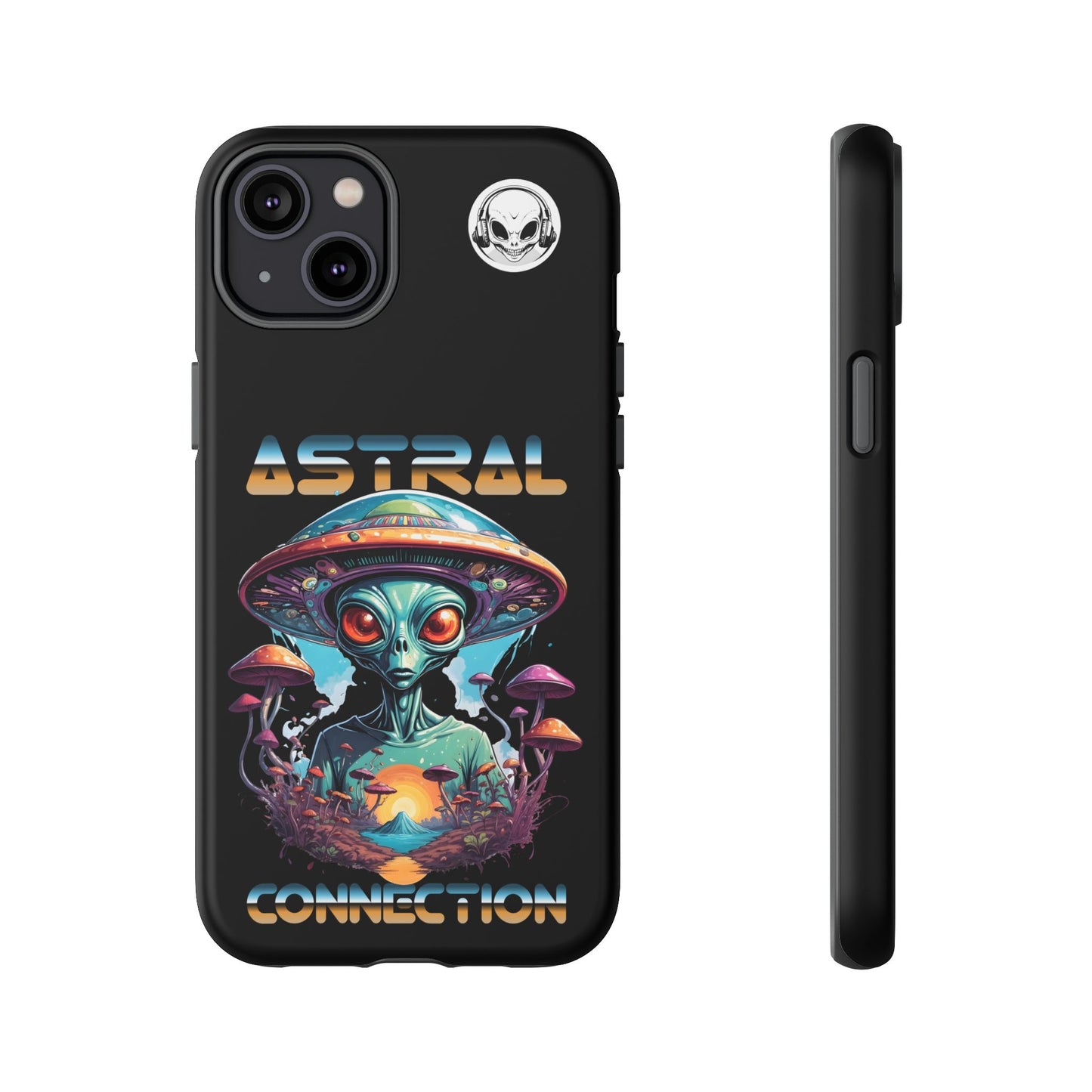 Astral Connection Phone Case - Cosmic Alien Design, Durable Tough Cases for Sci-Fi Lovers