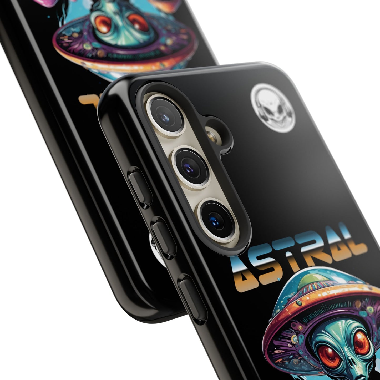 Astral Connection Phone Case - Cosmic Alien Design, Durable Tough Cases for Sci-Fi Lovers