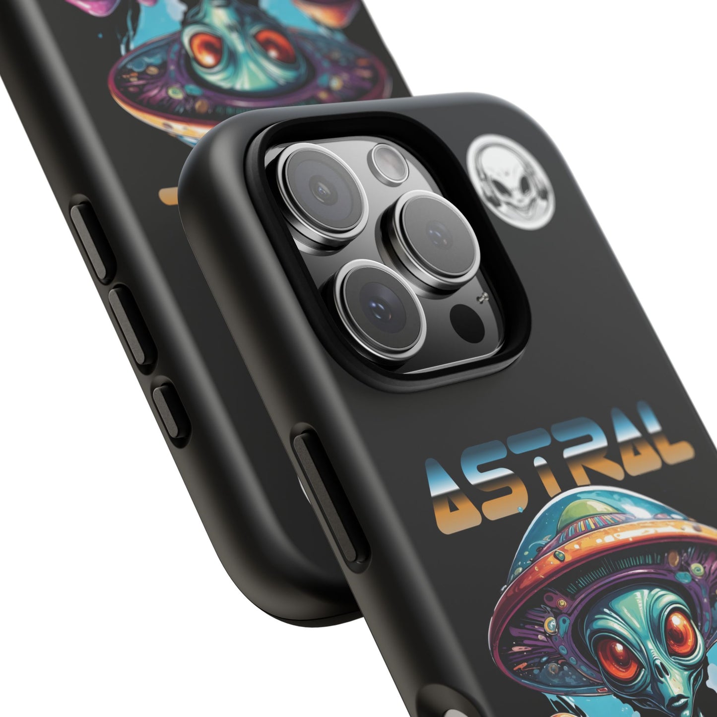 Astral Connection Phone Case - Cosmic Alien Design, Durable Tough Cases for Sci-Fi Lovers
