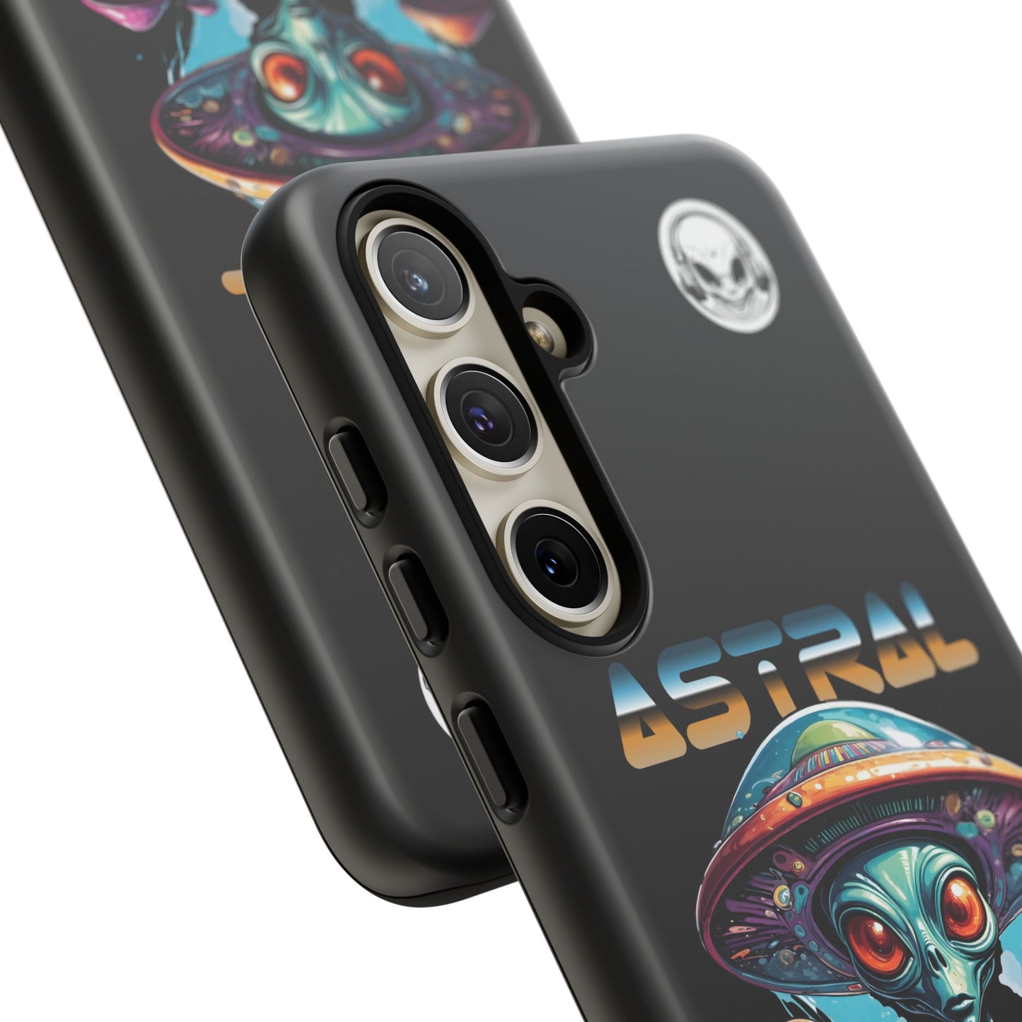 Astral Connection Phone Case - Cosmic Alien Design, Durable Tough Cases for Sci-Fi Lovers