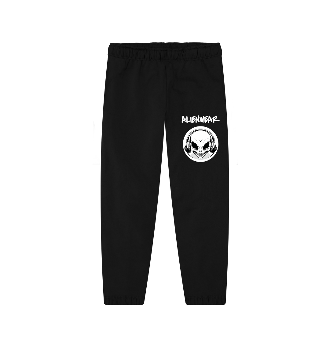Black Printed Womens Joggers
