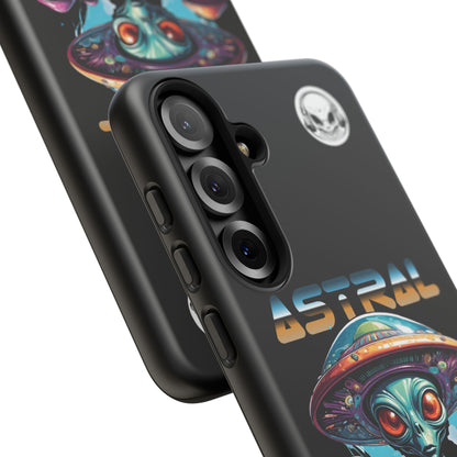 Astral Connection Phone Case - Cosmic Alien Design, Durable Tough Cases for Sci-Fi Lovers