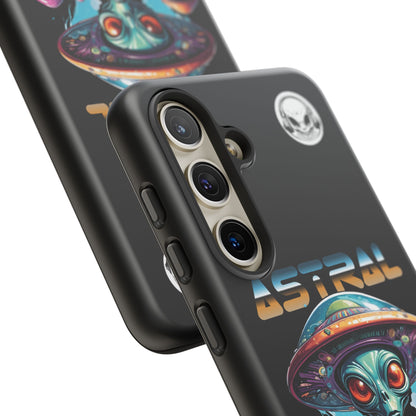 Astral Connection Phone Case - Cosmic Alien Design, Durable Tough Cases for Sci-Fi Lovers