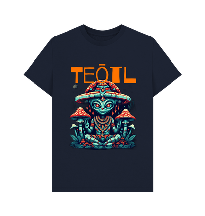 Navy Blue Printed T-shirt