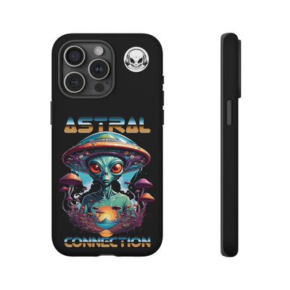 Astral Connection Phone Case - Cosmic Alien Design, Durable Tough Cases for Sci-Fi Lovers