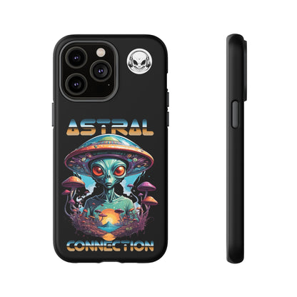 Astral Connection Phone Case - Cosmic Alien Design, Durable Tough Cases for Sci-Fi Lovers