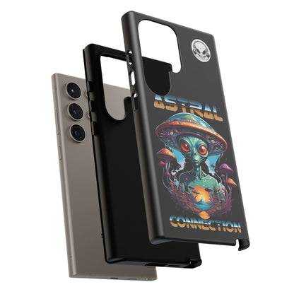 Astral Connection Phone Case - Cosmic Alien Design, Durable Tough Cases for Sci-Fi Lovers