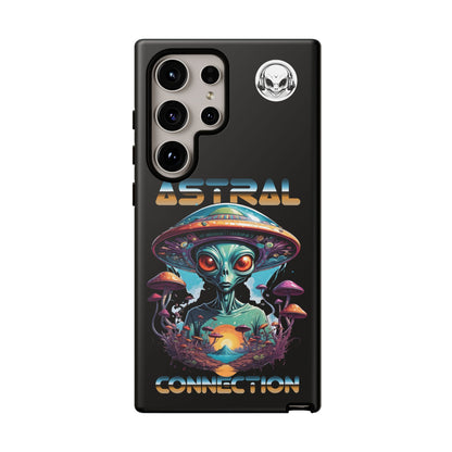 Astral Connection Phone Case - Cosmic Alien Design, Durable Tough Cases for Sci-Fi Lovers