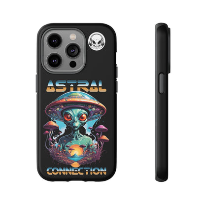 Astral Connection Phone Case - Cosmic Alien Design, Durable Tough Cases for Sci-Fi Lovers