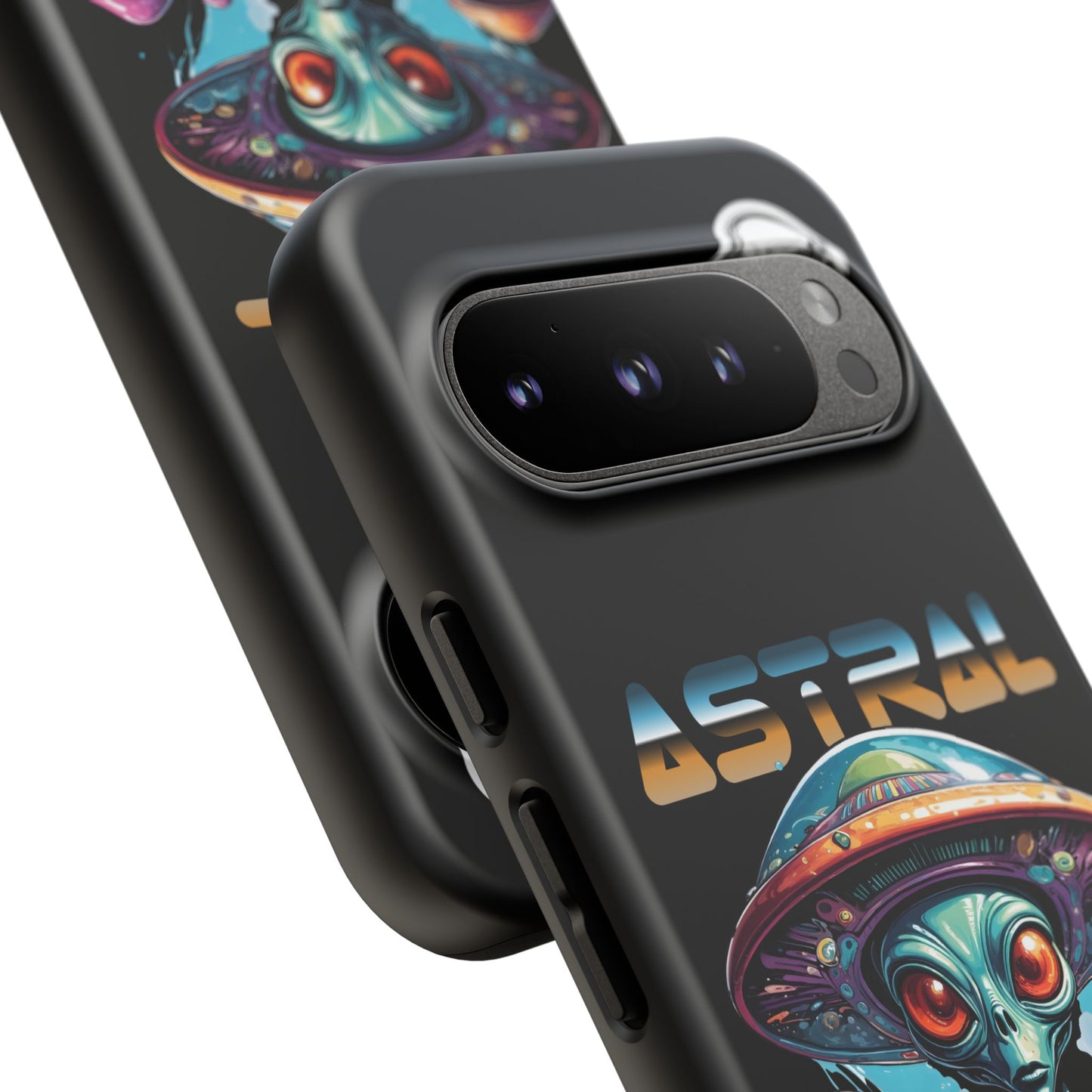 Astral Connection Phone Case - Cosmic Alien Design, Durable Tough Cases for Sci-Fi Lovers