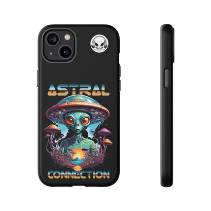 Astral Connection Phone Case - Cosmic Alien Design, Durable Tough Cases for Sci-Fi Lovers