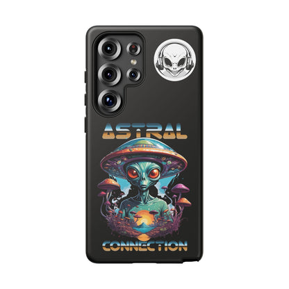 Astral Connection Phone Case - Cosmic Alien Design, Durable Tough Cases for Sci-Fi Lovers