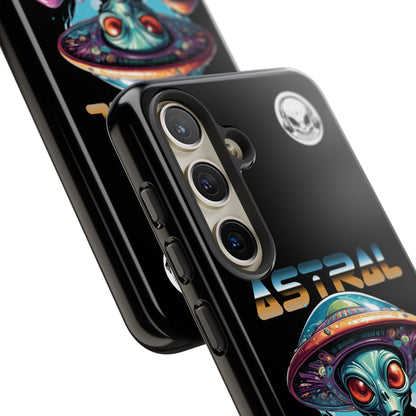 Astral Connection Phone Case - Cosmic Alien Design, Durable Tough Cases for Sci-Fi Lovers