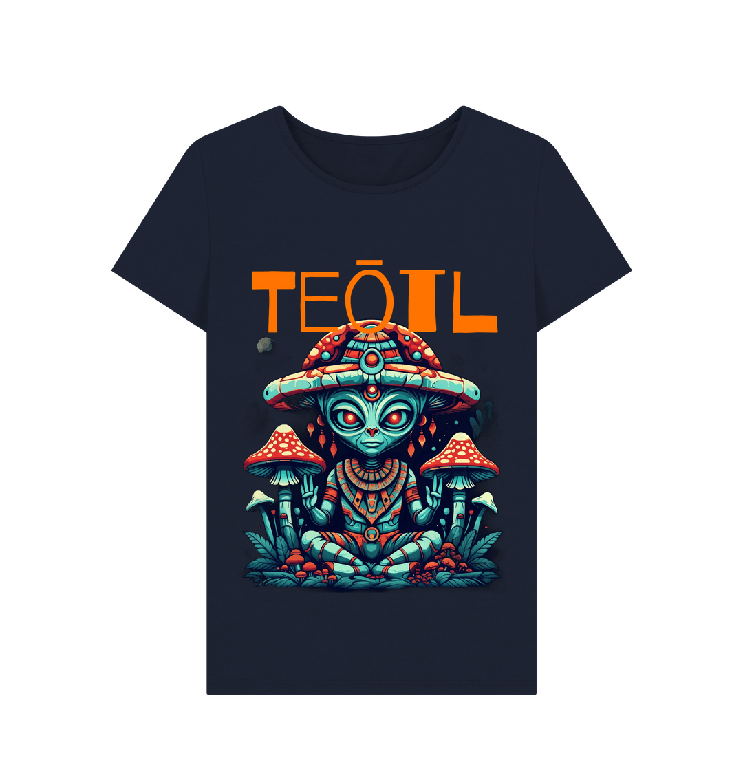 Navy Blue Printed T-shirt