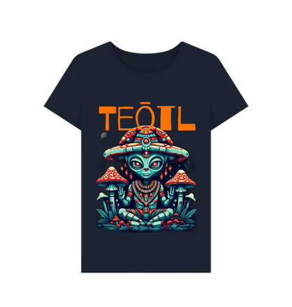 Navy Blue Printed T-shirt