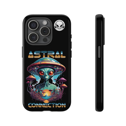 Astral Connection Phone Case - Cosmic Alien Design, Durable Tough Cases for Sci-Fi Lovers