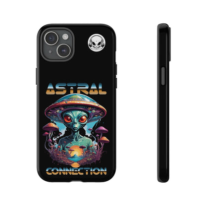 Astral Connection Phone Case - Cosmic Alien Design, Durable Tough Cases for Sci-Fi Lovers