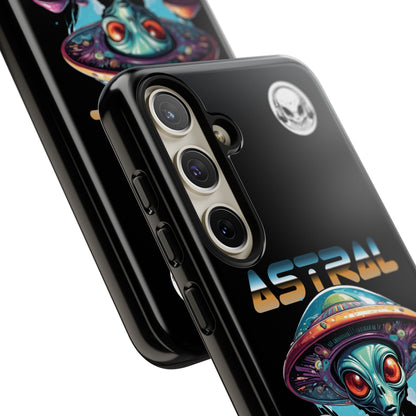 Astral Connection Phone Case - Cosmic Alien Design, Durable Tough Cases for Sci-Fi Lovers