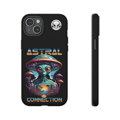 Astral Connection Phone Case - Cosmic Alien Design, Durable Tough Cases for Sci-Fi Lovers