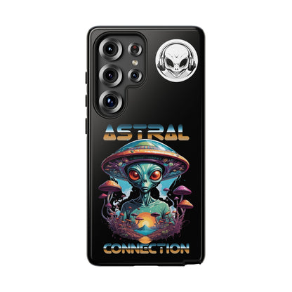 Astral Connection Phone Case - Cosmic Alien Design, Durable Tough Cases for Sci-Fi Lovers