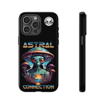 Astral Connection Phone Case - Cosmic Alien Design, Durable Tough Cases for Sci-Fi Lovers