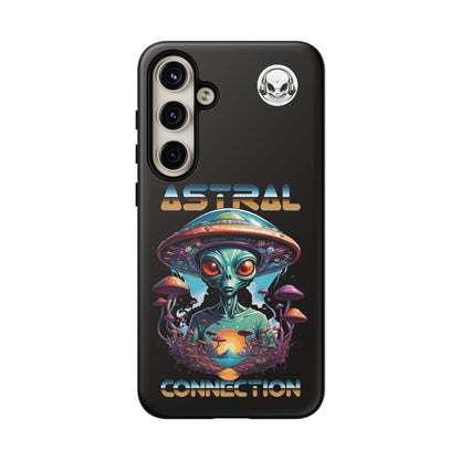Astral Connection Phone Case - Cosmic Alien Design, Durable Tough Cases for Sci-Fi Lovers