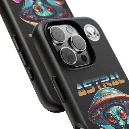 Astral Connection Phone Case - Cosmic Alien Design, Durable Tough Cases for Sci-Fi Lovers