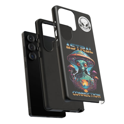 Astral Connection Phone Case - Cosmic Alien Design, Durable Tough Cases for Sci-Fi Lovers