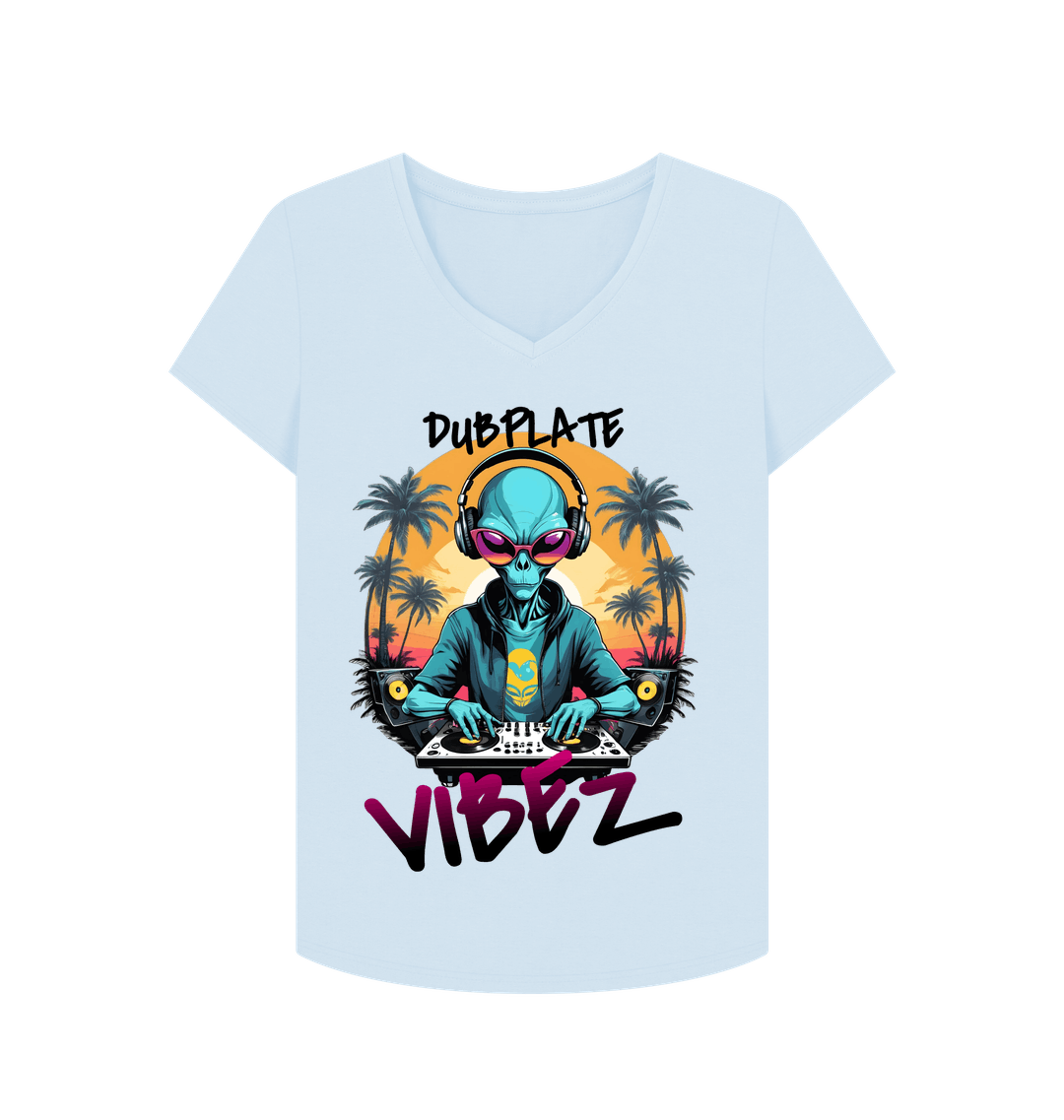 Sky Blue Printed T-shirt