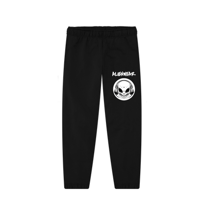 Black Printed Womens Joggers